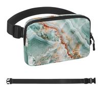 Colored Art Marble-1957 Crossbody Fanny Pack for Men&Women,Belt Bag for Travel Casual Walking Running Hiking Cycling, Multicolor, 1.5x9.0x5.9in/4x23x15cm