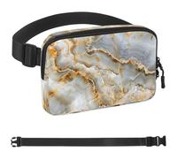 Colored Art Marble-1972 Crossbody Fanny Pack for Men&Women,Belt Bag for Travel Casual Walking Running Hiking Cycling, Multicolor, 1.5x9.0x5.9in/4x23x15cm