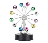 Colored Asteroid Pendulum Ball, Hypnotic Revolving Balance Desk Toy with Smooth Motion, Artistic Perpetual Motion Decor for Office Home Relaxation Science Enthusiasts and Stress Relief Seekers
