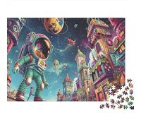 Colored Astronauts 1000 Piece Jigsaw Puzzle,Impossible Challenge,Educational Toy,Premium,Adults & Kids 14+,Home Wall Decor,Gift Idea,Stress Relief 52x38cm