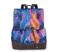 Colored baboon graffiti Ladies Travel Fashion Back Pack,Casual backpack,Print Women's leather backpack for Work