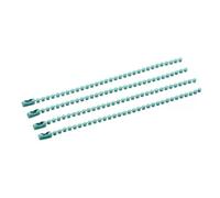Colored Ball Chain Keychain Bulk 500pcs Metal Hanging Chains Necklace Connector for DIY Bracelet Jewelry Making Accessories(Lake Green)