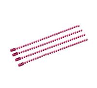 Colored Ball Chain Keychain Bulk 500pcs Metal Hanging Chains Necklace Connector for DIY Bracelet Jewelry Making Accessories(Rose red)