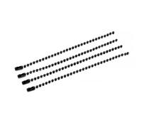 Colored Ball Chain Keychain Bulk 500pcs Metal Hanging Chains Necklace Connector for DIY Bracelet Jewelry Making Accessories(Black)