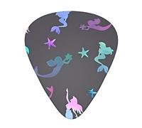 Colored Beautiful Mermaid Guitar Picks - Guitar Accessories - Guitar Picks For Acoustic Guitar Electric Guitar Bass Guitar For Men Women Professional Guitarist Musicians And Beginner