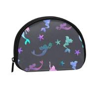 Colored Beautiful Mermaid Prints Coin Purse for Women Cute Small Change Wallet Mini Coin Purses Pouch with Zipper