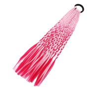 Colored Braids Hair Extensions With Bands Rainbow Braided Synthetic Hairpieces Ponytail Hair Accessories For Women