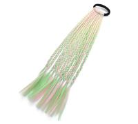 Colored Braids Hair Extensions With Bands Rainbow Braided Synthetic Hairpieces Ponytail Hair Accessories For Women