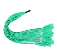 Colored Braids Hair Extensions with Rubber Bands Rainbow Braided,Synthetic Hairpieces Ponytail Accessories for Cosplay Dress Up(Q37-A24)