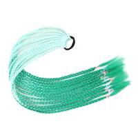 Colored Braids Hair Extensions with Rubber Bands Rainbow Braided,Synthetic Hairpieces Ponytail Accessories for Cosplay Dress Up(Q37-B44)