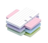 Colored Cards Refill 300 Pieces 6 Colors Lined Pre-drilled | Business Cards Replacement Set for Office Home Desk Business School Studio