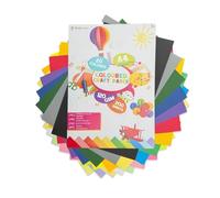 Colored Cardstock Paper 90gsm - 200 Sheets Assorted Vibrant Colors for DIY Crafts, Scrapbooking, Card Making, Origami & Art Projects - Durable, Smooth & Printer-Friendly - School & Office (120 GSM)