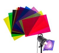 Colored Cellophane Sheets, A4 Colored Film, Primary Colors Cellophane, Light Filters for Lights, Colored Film for Decoration, Heat Insulation Film, Colored Sheets for Crafts, Vibrant Colored