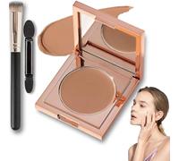 Colored Clay CC Undereye Corrector, Under Eye Colour Corrector Dark Circles, Colored Clay Undereye Corrector, Undereye Color Corrector with Brush,CC Cream Foundation Under Eye Makeup (Natural, 5g)