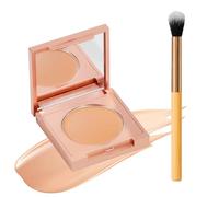 Colored Clay CC Undereye Corrector, Undereye Corrector Concealer with Brush, Under Eye Brightener, Covers Dark Circles and Blemishes, Ensures a Flawless Appearance, for All Skin Types (Natural Color)