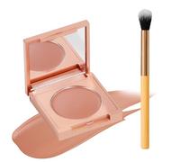 Colored Clay CC Undereye Corrector, Undereye Corrector Concealer with Brush, Under Eye Brightener, Covers Dark Circles and Blemishes, Ensures a Flawless Appearance, for All Skin Types (Orange)