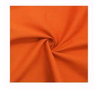 Colored Cotton Denim Fabric No Elasticity Thick Twill Make Clothes Pants Clothing Design DIY Fabric,150cm in Width(Color:Orange)