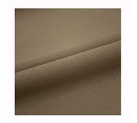 Colored Cotton Washed Denim Fabric Soft and Thick for Trousers Coats Bags Shoes Hats Skirts Apparel Fabrics-Sold by Half a Meter, 150cm in Width(Color:Khaki)