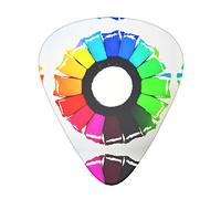 Colored Crayon Circles Guitar Plectrums Classical Triangle Bass Acoustic And Electric Guitar Plectrums For Guitarists 12 Pieces
