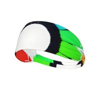 Colored Crayon Circles Picture Elastic Exercise Headband Head Tie,Headband for Men and Women,Hair Band for Yoga Fitness