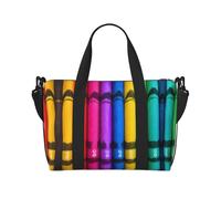 Colored Crayons Duffel Bags for Traveling - Lightweight Oxford Personal Item Travel Bags for Women, Ideal Gym Bags for Men
