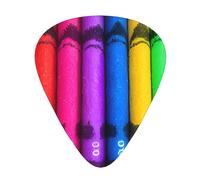 Colored crayons the 12-piece guitar picks include three picks: thin, medium and heavy. suitable for electric, acoustic and bass guitars of all strengths