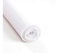 Colored Crepe Paper Roll Origami Crinkled Crepe Paper Roll Wedding Party Decoration Flower Packing Thickened Wrapping Paper(White)