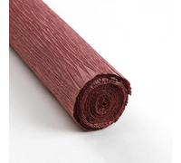 Colored Crepe Paper Roll Origami Crinkled Crepe Paper Roll Wedding Party Decoration Flower Packing Thickened Wrapping Paper(Brown)