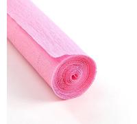 Colored Crepe Paper Roll Origami Crinkled Crepe Paper Roll Wedding Party Decoration Flower Packing Thickened Wrapping Paper(Pink)