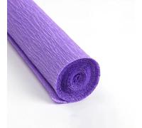 Colored Crepe Paper Roll Origami Crinkled Crepe Paper Roll Wedding Party Decoration Flower Packing Thickened Wrapping Paper(Purple)