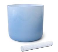 Colored Cryatal Singing Bowl for Yoga Meditation & Sound Bath, Quartz Chakra Sound Bowl with Suede Mallet & O-ring(440Hz,8 inch E Note)