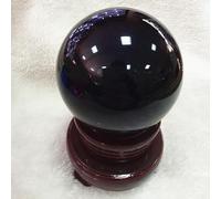 Colored Crystal Balls Home Ornaments Glass Creative Crafts,Black,110mm