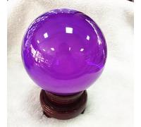 Colored Crystal Balls Home Ornaments Glass Creative Crafts,Purple,80mm