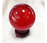 Colored Crystal Balls Home Ornaments Glass Creative Crafts,Red,110mm