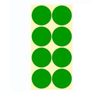 Colored Dot Stickers 2 inch Round Multicolor 720 pcs(Light Green)