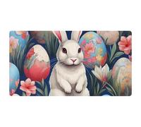 Colored Easter Egg Rabbit-781 Cushioned Kitchen Runner Rug Mat Stain Resistant, Easy Wipe Clean for House Sink Office,15.7"x29.5"in