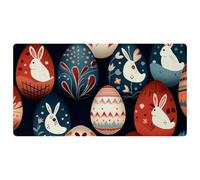 Colored Easter Egg Rabbit-820 Cushioned Kitchen Runner Rug Mat Stain Resistant, Easy Wipe Clean for House Sink Office,15.7"x29.5"in