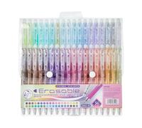 Colored Erasable Pens - 36 Pack Multicolor Writing Supplies with Erasing Tip for Note Taking, Journaling, Marking with Smooth Ink Flow, Study Tools for Students, Teachers, Office Use