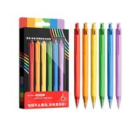 Colored Fine Point Pens,Retractable 0.7mm 6 Colors Washable,Fine Point Color Pens - for Home Office School Note Taking Journaling Artistic Sketches Painting
