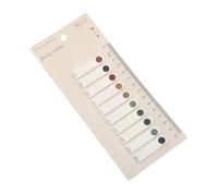 Colored Flag Index Tabs, Writable Sticky Notes Labels Fluorescent Page Marker, Bookmarks Text Highlighter Strips Stickers with Ruler Card Board for School Offices Supplies (10 Colors / 20 Sheets)