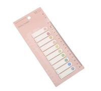 Colored Flag Index Tabs, Writable Sticky Notes Labels Fluorescent Page Marker, Bookmarks Text Highlighter Strips Stickers with Ruler Card Board for School Offices Supplies (10 Colors / 20 Sheets)