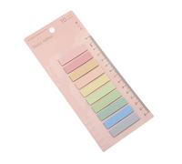 Colored Flag Index Tabs, Writable Sticky Notes Labels Fluorescent Page Marker, Bookmarks Text Highlighter Strips Stickers with Ruler Card Board for School Offices Supplies (10 Colors / 20 Sheets)