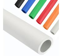 Colored Foam Insulation Pipe Insulation Waterproof Pipe Cover Flexible Flame Retardant, Heat Preservation Insulated for Guitar Stand Foam Tube, Exercise Machine(White,35mm*5mm*1m)