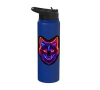 Colored Fox Cute Gaming Foxes Arctic boy Stainless Steel Insulated Water Bottle