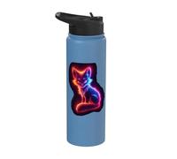 Colored Fox Cute Gaming Foxes Arctic boy Stainless Steel Insulated Water Bottle