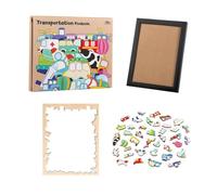 Colored Fun Dinosaurs Shaped Wooden Jigsaw Puzzle, Funny Decorative Dinosaur-Shaped Ji Challenging - Puzzle Irregular Wooden