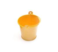 Colored Galvanized Bucket Mini Round Buckets with Handle | Mini Metal Tinplate Buckets for Kids, Classroom, Crafts, and Party Favors