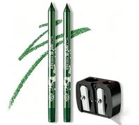 Colored Gel Eyeliner, 2 Pcs Lip Liner Eye Shadows Eye (08# Green)