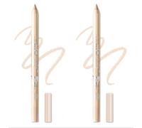 Colored Gel Glitter Eyeliner Pencils Pen Set, 2 Pcs Eyeliner Waterproof Lip Liner Eye Shadows Eyebrow Pencils Pen Eye Makeup (03 Nude & 03Nude)