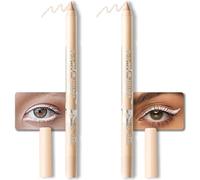 Colored Gel Glitter Eyeliner ,Waterproof Pearl Eye Shadow Pencil Metallic Glitter Eye Liner Pencil for Women,Eye Liners & Shadow Pencil Eye Makeup.2 Count (03# Nude & 03# Nude)